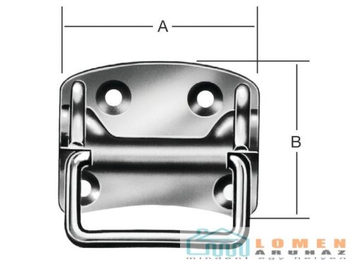 Vormann Ládafogantyú 13281 100X80 mm horg. 10 db