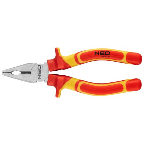 NEO TOOLS Kombinált fogó 1000V, szigetelt, 160mm (6"), CrV, polírozott