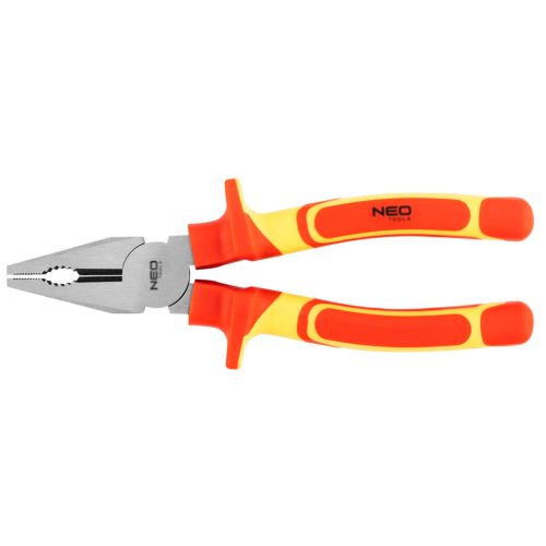 NEO TOOLS Kombinált fogó 1000V, szigetelt, 200MM(8"), CrV, polírozott