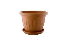 Venecia  Virágcserép + alátét 20 cm terra