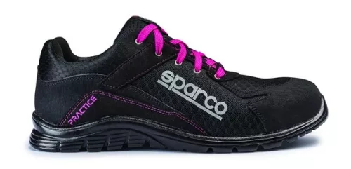 Sparco Practice védőcipő 36 fekete-rózsaszín