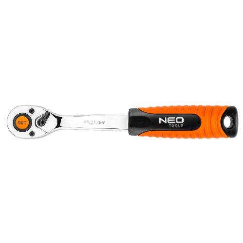 NEO TOOLS Racsnis kulcs 1/4", 90 fog