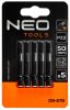 NEO TOOLS Torziós ütvecsavarozó bitek S2, 50mm, PZ2, 5db