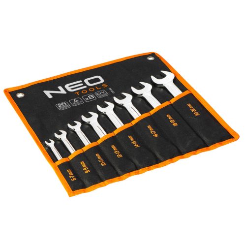 NEO TOOLS VILLÁSKULCS KÉSZLET 8db, 8-22MM, DIN3110