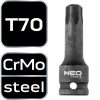 NEO TOOLS Torziós bit ütvecsavarozókhoz 1/2" T70