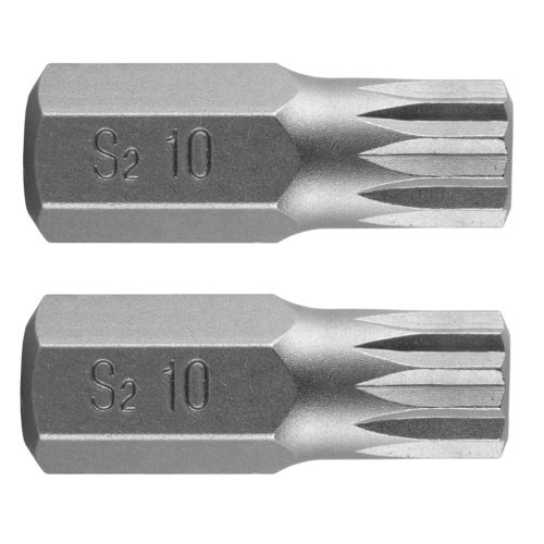 NEO TOOLS Spline bit, 3/8", M10x30mm, S2, 2db