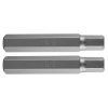 NEO TOOLS Imbusz bit, 3/8", 12x75mm, S2, 2db