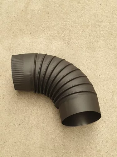 Pro termo  füstcső könyök 120mm FEKETE