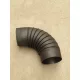 Pro termo  füstcső könyök 120mm FEKETE
