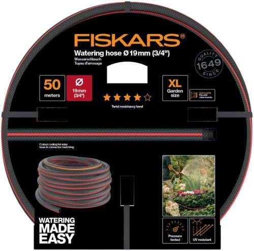 Fiskars Locsolótömlő, 19 mm (3/4'), 50 m Q4