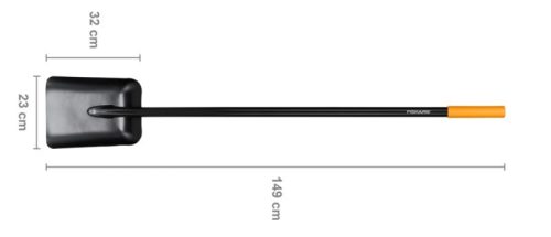 Solid Fém lapát egyenes fogantyúval