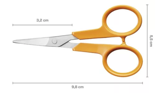 Fiskars Classic körömvágó olló, hajlított (10 cm) ÚJ