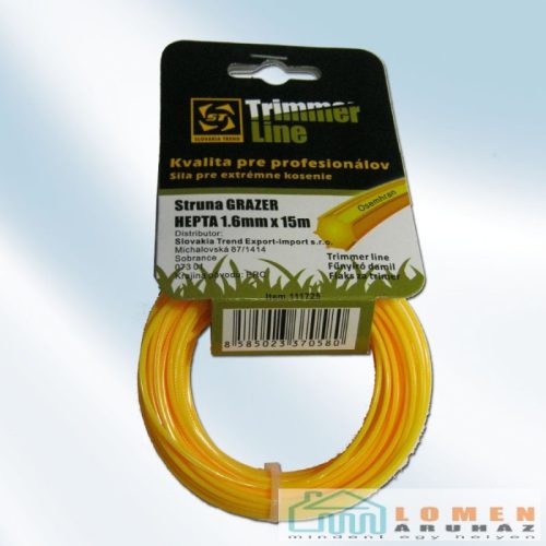 DAMIL FÛSZEGÉLYNYÍRÓHOZ GRAZER PRO HEPTA 1,6 MM 15M HEX