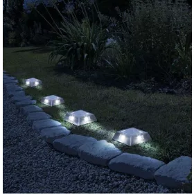 LED-es leszúrható / fali szolár lámpa