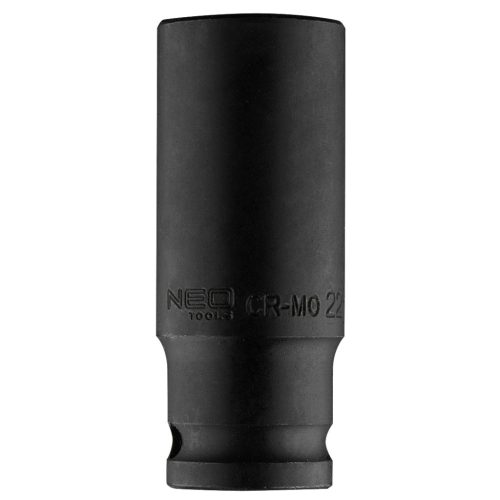 NEO TOOLS Hosszú Gépi dugókulcs 1/2", 22mm, Cr-Mo