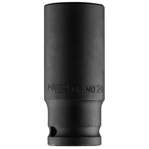 NEO TOOLS Hosszú Gépi dugókulcs 1/2", 24mm, Cr-Mo