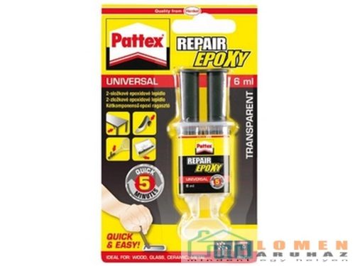 RAGASZTÓ PATTEX REPAIR EPOXY UNIVERSAL 6 ML KÉTKOMPONENSÛ 1519056