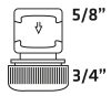 VERTO 30db Tömlő gyorscsatlakozó 3/4", kétkomponensű, kínálódobozban