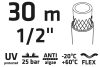 VERTO Locsolótömlő 30 m, 1/2", Professional: csomózódás, csavarodás védelem, UV álló, algásodás védelem