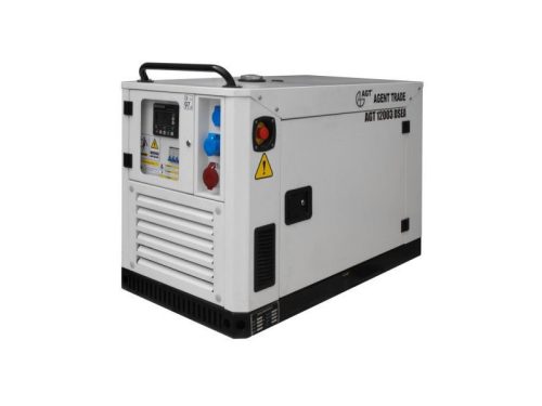 AGT 12003 DSEA dízel AVR áramfejlesztő 400V- 12 kVA, hangszigetelt burkolat