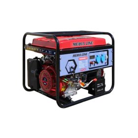   MEDIA LINE MLG 6500 Estart áramfejlesztő - 15 LE benzinmotor, elektromos indítás, AVR