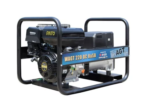 WAGT 220 DC RASB hegesztő áramfejlesztő - RATO R420 motor, 6,5L tank