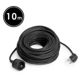 Lengő hosszabbító fekete 3x1,5mm2- 10 m