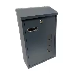 Postaláda kültéri antracit 40x12x27 cm