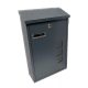 Postaláda kültéri antracit 40x12x27 cm