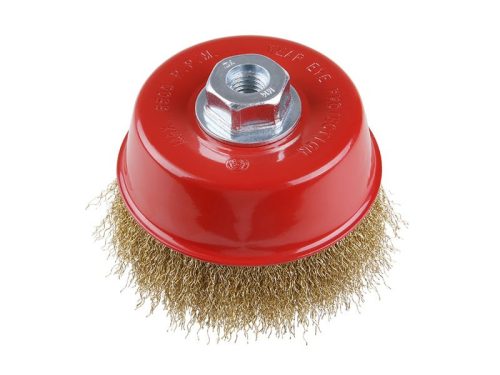 Festa fazékkefe 125mm x M14 réz bevonat