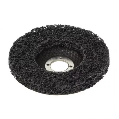 Lev Scotch-Brite néger csiszolótárcsa (nylon tárcsa) hordozótesttel 125x22,2mm