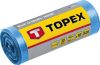 TOPEX Szemeteszsák 120L, kék, nagyon erős, méretek:70x110cm, vastagság: 40 mic, LDPE fólia, 10db