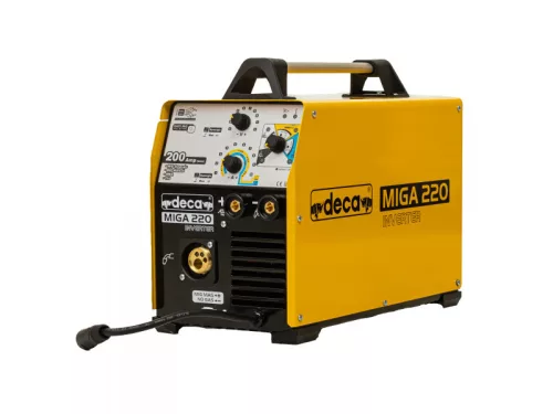 DECA MIGA 220 inverteres hegesztő - MIG/MAG, MMA, TIG DC, 10-180A, 230V-KIFUTÓ!