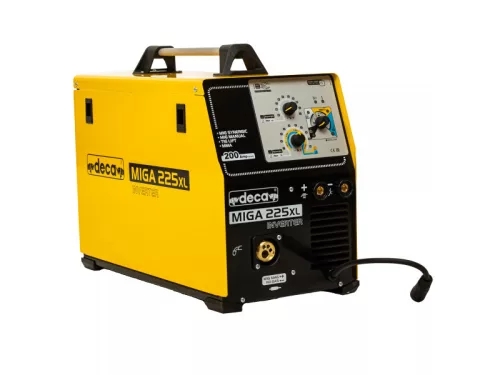 DECA MIGA 225XL inverteres hegesztő - MIG/MAG, MMA, TIG DC, 10-200A, 230V-KIFUTÓ