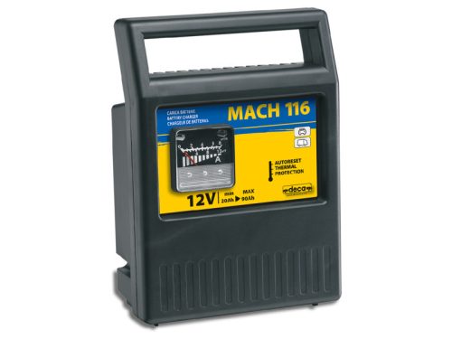 DECA MACH116 akkumulátortöltő (12V, 6A, max. 90Ah)