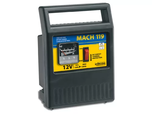 DECA MACH119 akkumulátortöltő - 12V, 9A, max. 120Ah