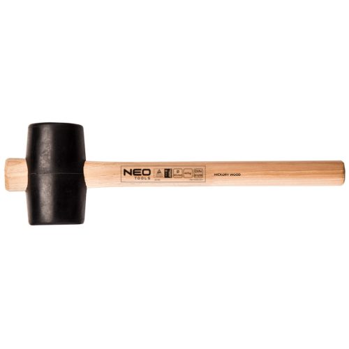 NEO TOOLS Gumikalapács 65mm 425g, hickory nyél