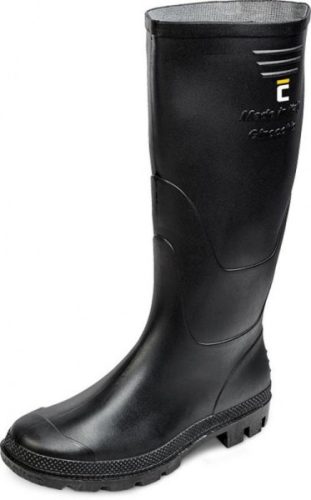 Csizma boots Ginocchio, fekete 42, Pvc, kerti