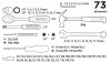 Top Tools Szerszámkészlet 1/4", 3/8", 73db