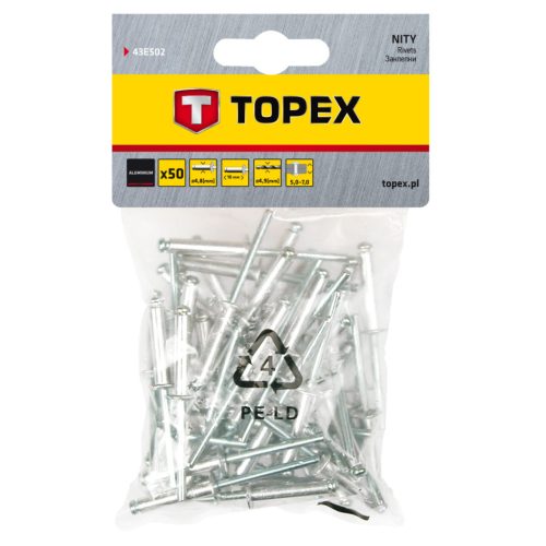 TOPEX POPSZEGECS 4.8X10, 50db