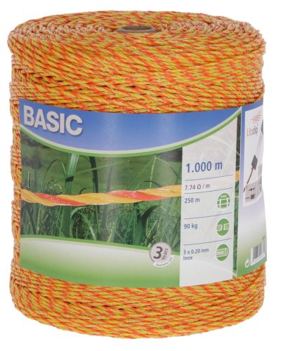 BASIC Classe vezeték 250m, sárga/narancs 3x0,2 mm