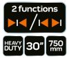 NEO TOOLS Automata gyorsszorító, 135kg, 30"/750mm, 2 funkciós