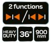 NEO TOOLS Automata gyorsszorító, 135kg, 36"/900mm, 2 funkciós
