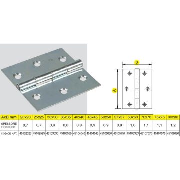 CSUKLÓSPÁNT IBFM 40X40 HORG./24 DB