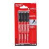 Milwaukee INKZALL™ Filctoll 0,6 mm hegyű Fekete (4 darabos kiszerelés) 1 db