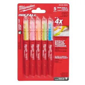   Milwaukee INKZALL™ Szövegkiemelő Színes (5 darabos kiszerelés) 1 db