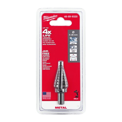 Milwaukee Lépcsős fúró 4-20 mm - 1 db