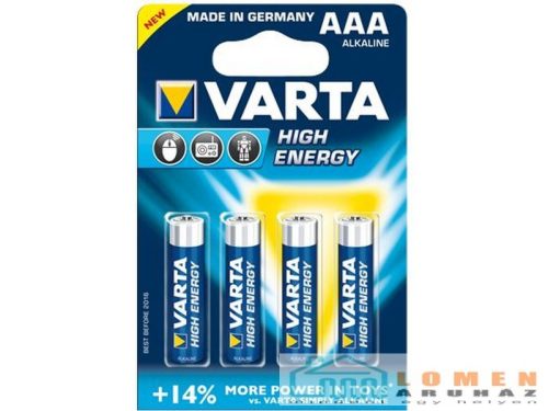 ELEM VARTA AAA MINI LR03 HIGH ENERGY/ 4 DB