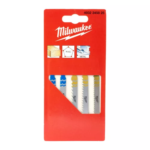 Milwaukee Szúrófűrészlap szett 5 db (Fa, PVC, Fém, 4932213116, 4932254061,