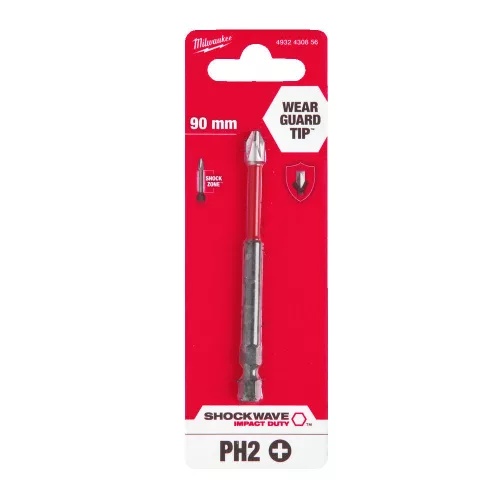 Milwaukee Shockwave bit PH2 90mm-1db